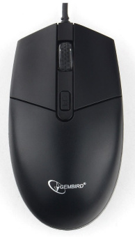 Мышь проводная Gembird MOP-500H Optical 2400dpi USB Black (подогревом корпуса)