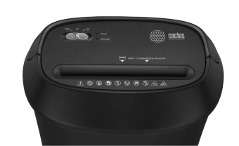 Уничтожитель бумаги Cactus CS-SH-P8, секр.P-4, фрагменты 12лист. 25лтр. черный