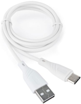Кабель USB-A < - > USB-C, 1.0м, Cablexpert Classic 0.2, белый