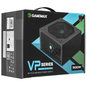 Блок питания .500W GameMax VP-500 APFC 80+ Ultra quiet