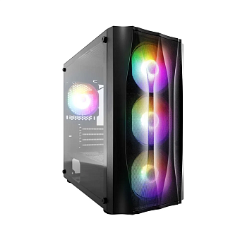 Корпус 1STPLAYER FIREBASE X3 RGB mATX Black