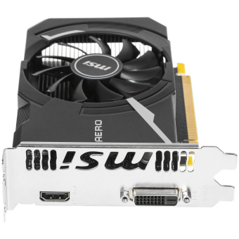 Видеокарта .2Gb MSI GT 1030 AERO ITX 2GD4 OC (GT1030) GDDR4 64bit HDMI DVI