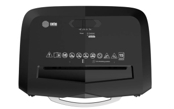 Уничтожитель бумаги Cactus CS-SH-15-20-4X35 секр.P-4, фрагменты 15лист. 20лтр. черный