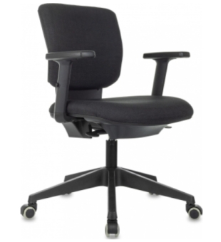 Кресло Бюрократ Dali черный 38-418 крестов. пластик