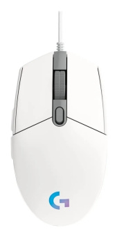 Мышь проводная Logitech G102 LightSync White