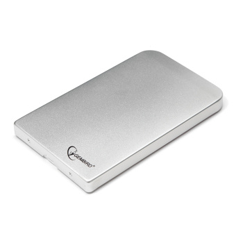 Внешний контейнер USB2.0 -> SATA 2.5", Gembird EE2-U2S-41 алюминий, серебристый