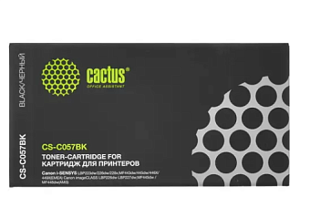 Картридж лазерный Cactus CS-C057BK 057 для Canon, 3100 стр. черный