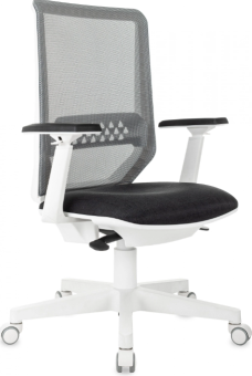 Кресло Бюрократ MC-W611N (сетка/ткань, синхромеханизм качания, крестовина пластик, до 120 кг) Темно-серый