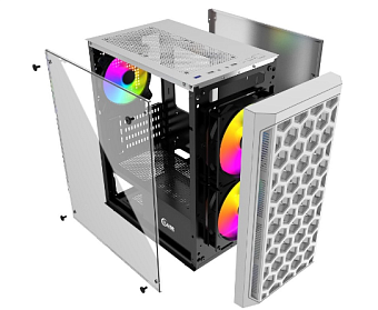Корпус Powercase Mistral Micro T3W mATX белый