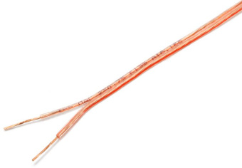 Кабель акустический Cablexpert CC-TC 2x0.75, прозрачный,  20 м, бухта