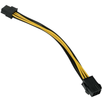 Кабель-удлинитель 6pin PCI-E (f) --> 8pin PCI-E (m) 20см, Cablexpert CC-PSU-68-20CM