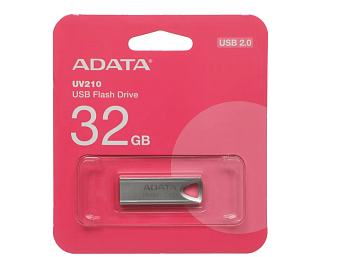 Флешка .32Gb ADATA UV210 USB2.0 плоская металлическая
