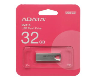 Флешка .32Gb ADATA UV210 USB2.0 плоская металлическая