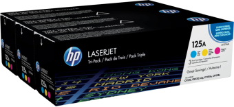 Картридж лазерный HP (CF373AM) №125A комплект 3шт (CB541A+CB542A+CB543A) для Color LJ CP1215/1515n/C
