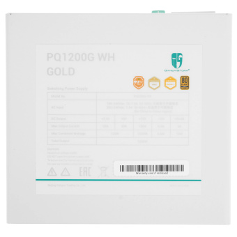 Блок питания 1200W Deepcool GamerStorm PQ1200G 120mm 80+ Gold, белый