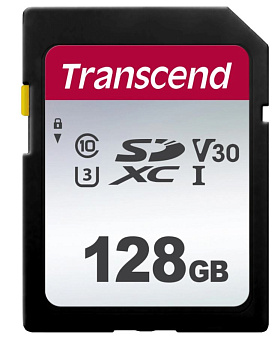 Карта памяти SD 128Gb Transcend SDXC CLASS 10 UHS-I U3