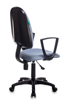 Кресло Бюрократ CH-1300N (ткань, пружинно-винтовой мех. качания, крест. пластик, до 120 кг) Серый