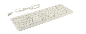 Клавиатура проводная Genius SlimStar Q200 USB White