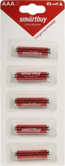 Элемент питания AAA, 1.5V,  1шт, Smartbuy LR03 BL5
