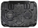 Подставка для ноутбука 15" BURO LCP156 (металл. сетка, 2*1800 об/мин, 23дБ, LED-подсветка) черный