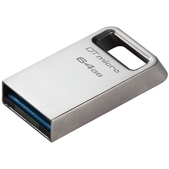 Флешка .64Gb Kingston DataTraveler Micro USB3.0, серебристый
