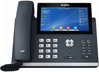 IP-телефон Yealink SIP-T48U, 16 линий, PoE, черный
