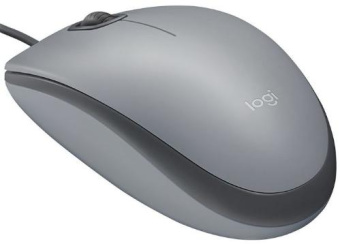 Мышь проводная Logitech M110 Silent USB Grey