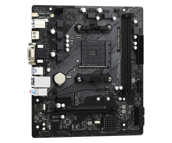 Материнская плата Socket AM4 ASRock A520M-HDV (A520) 2*DDR4 1*PCI-Ex1 1*PCI-Ex16 SATA VGA DVI HDMI mATX