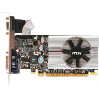 Видеокарта 1Gb MSI N210-1GD3/LP (GF210) DDR3 64-bit DVI HDMI VGA