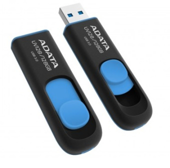 Флешка 128Gb ADATA [UV128] black-blue USB3.0