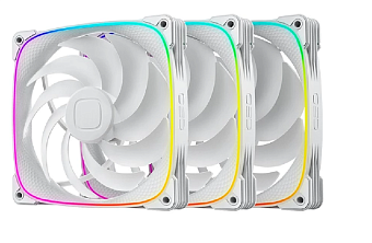 Комплект вентиляторов Geometric Future Squama 2503W-14 Triple Pack ARGB White