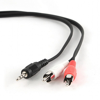 Кабель аудио-видео 3.5Jack (m) < - > 2RCA (m) 15.0м, Cablexpert