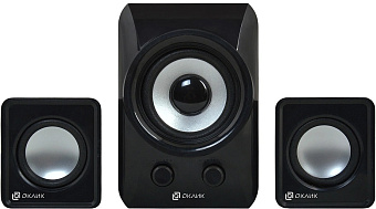 Акустическая система OKLICK OK-420 (2x3W+5W, питание от USB) black