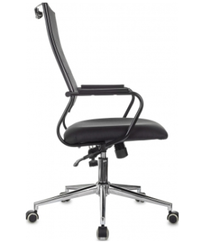 Кресло Бюрократ CH Balance-LUX Neo Black (сетка/ткань, крестов. металл хром  ,  до 150 кг) Черный