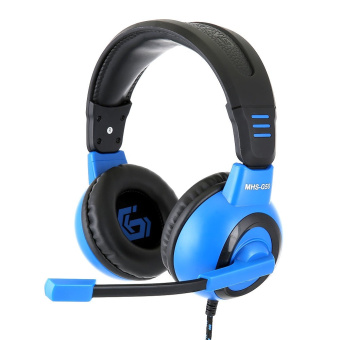 Наушники проводные Gembird MHS-G50 Gaming (мониторные, 20 - 20 000 Гц, 96 дБ) black-blue