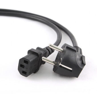 Кабель питания 220V  3.0м, Schuko- C13,  6А, Cablexpert черный