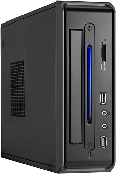 Корпус LinkWorld LC-820-01B (HTPC, 68х200х310мм, 2*USB, CardReader, mini-ITX, 65W) чёрный
