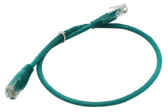 Кабель патч-корд .Patch cord кат.5e  0.5м, Cablexpert, многожильный, зеленый