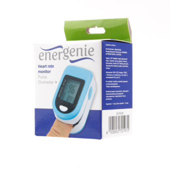 Пульсоксиметр Energenie EG-PO2W, белый с синим