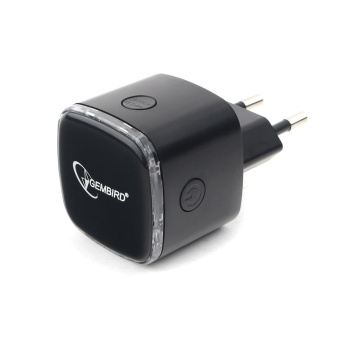 Ретранслятор Wi-Fi сигнала Gembird WNP-RP-004 2.4 ГГц, 300 Мбит, черный