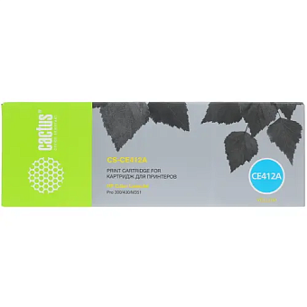 Картридж лазерный Cactus CS-CE412A для HP LJ Pro 300 M351 / Pro 400 M451 желтый