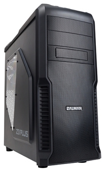 Корпус Zalman Z3 PLUS (Miditower, 200x470x450mm 3*USB, без БП, ATX) Black