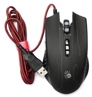 Мышь проводная A4Tech Bloody Q82 6200dpi черный
