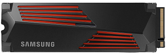 Накопитель SSD M.2 4Tb Samsung 990 PRO (PCI-E 4.0 x4, 7450/6900 Мбайт/сек, с радиатором)
