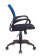 Кресло Бюрократ CH-695N (сетка/ткань, мех. качания, крест. пластик, до 150 кг) Черно-синий