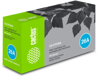 Картридж лазерный Cactus CS-CF226A для HP, 3100 стр. черный