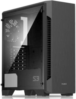 Корпус Zalman S3 (MidiTower, 2*USB2.0, 1*USB3.0, ATX, без БП) чёрный