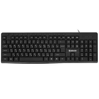 Клавиатура проводная Defender Action HB-719 USB Black