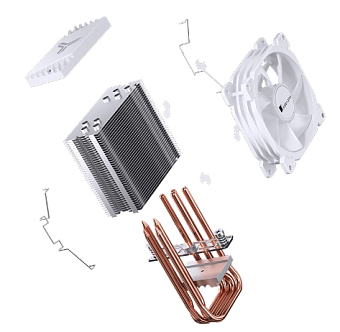 Кулер для процессора JONSBO CR-1400 E 4-pin 1700/AM5 160W White