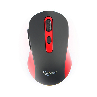 Мышь беспроводная Gembird MUSW-221 Wireless Optical красный